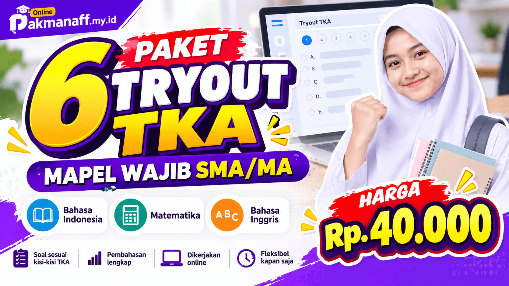 6 PAKET TRYOUT TKA MAPEL WAJIB SMA/MA/SMK Thumbnail